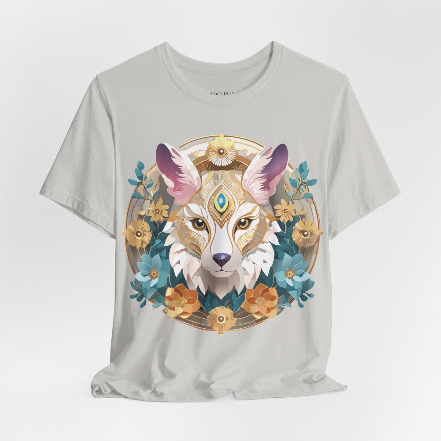 Medallion Graphic Unisex 100 Cotton Vintage Animal Medal Artwork Tee 84