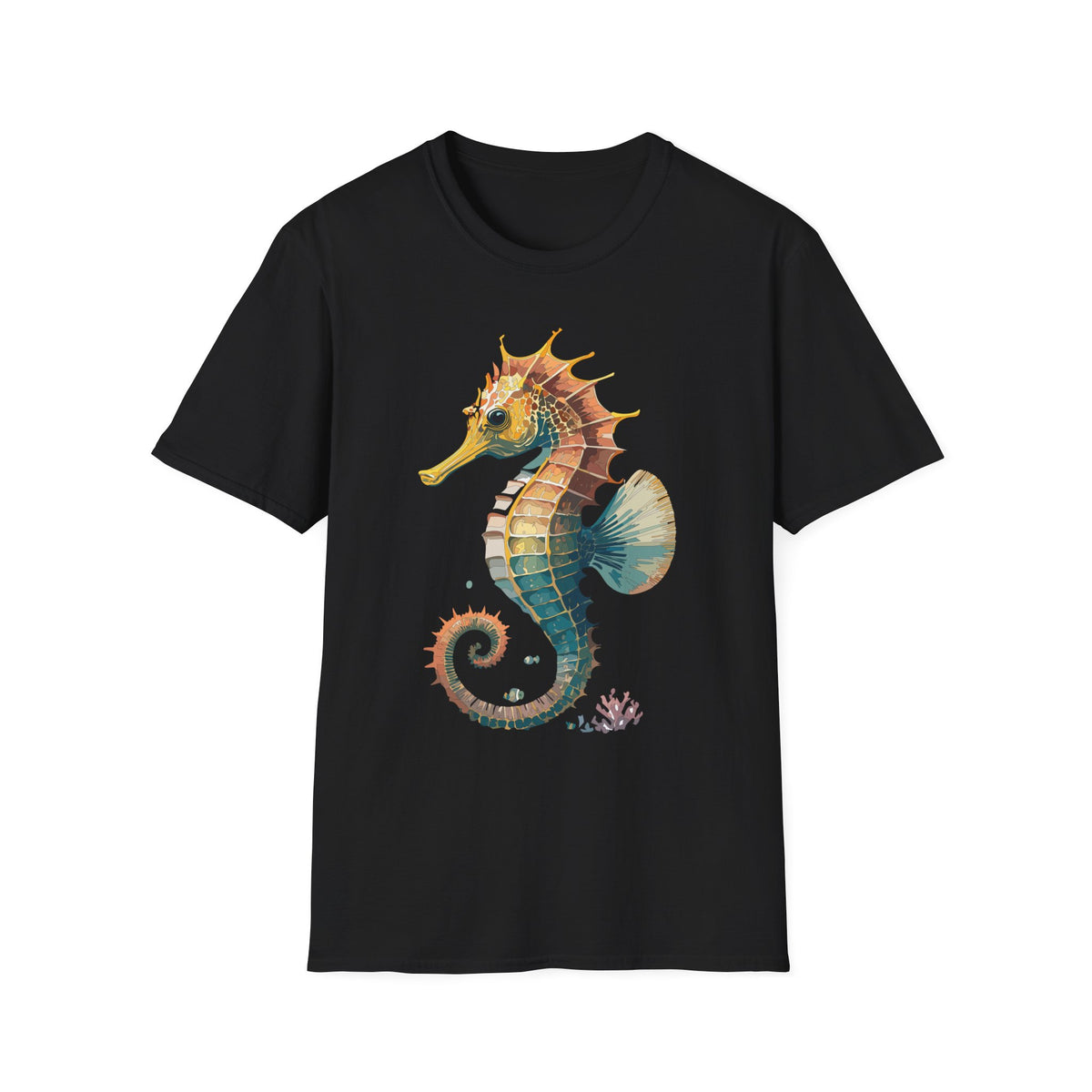 Watercolor Seahorse T-Shirt | Ocean Marine Life Tee