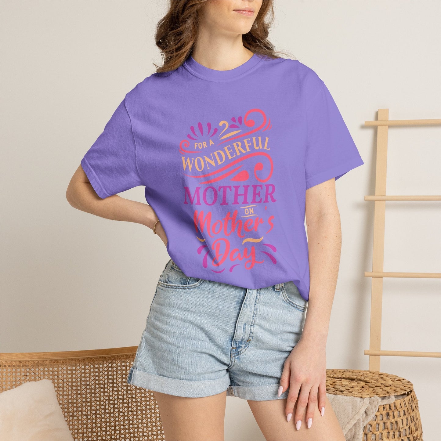 Mom T-shirt Mother's Day Mama Tee Unisex Comfort Colors Garment-Dyed Cotton h18