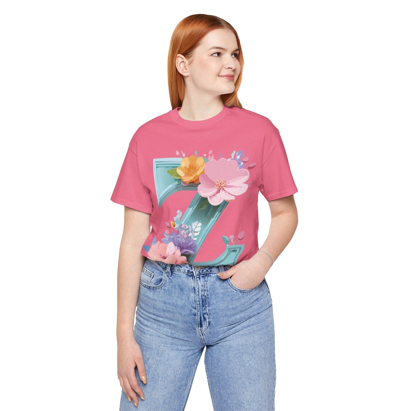 Letter Z Graphic Tee Unisex Jersey Short Sleeve Vintage Inspired Artwork