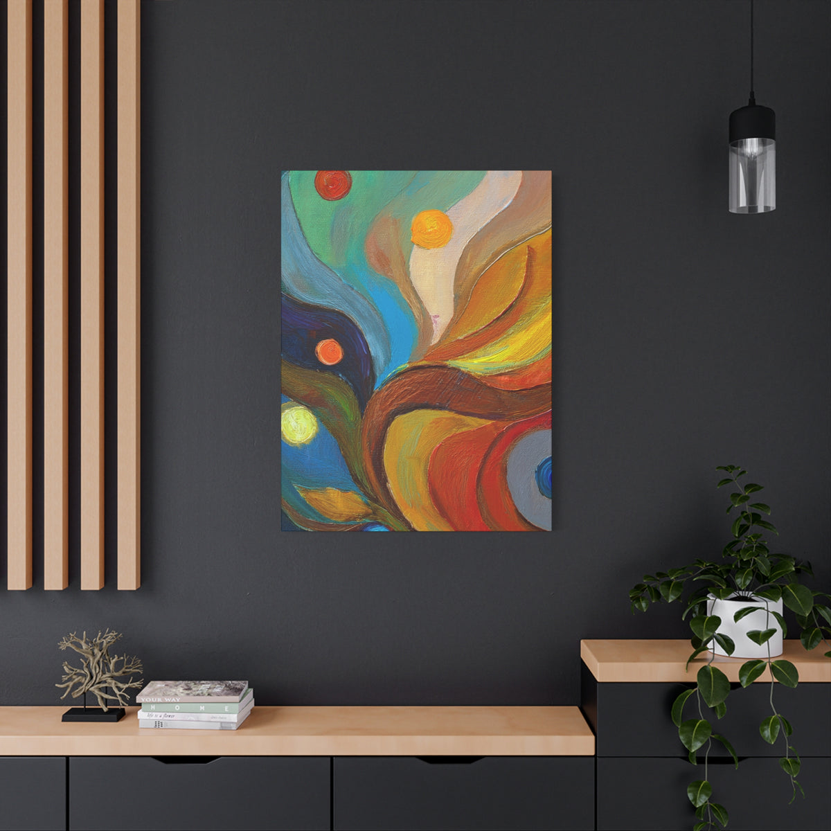 Abstract Oil Painting Print Canvas 20x24,20x30,24x30 24x32,24x36,30x40 32x48,36x48,40x60 Pine-Wood Inner Frame ABS-91