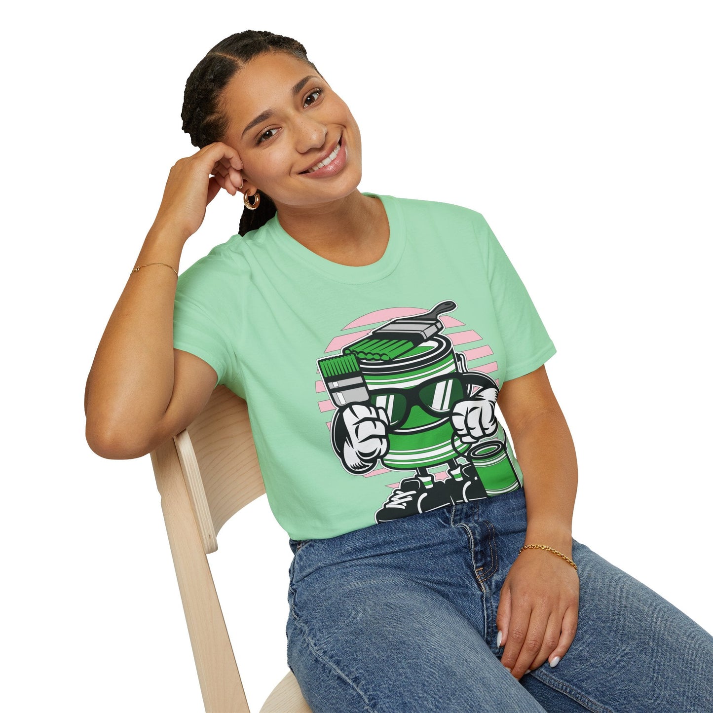 Cartoon T Shirt Animation Tee Funny Graphic Shirt For Unisex Gildan Softstyle 64000 Art Design