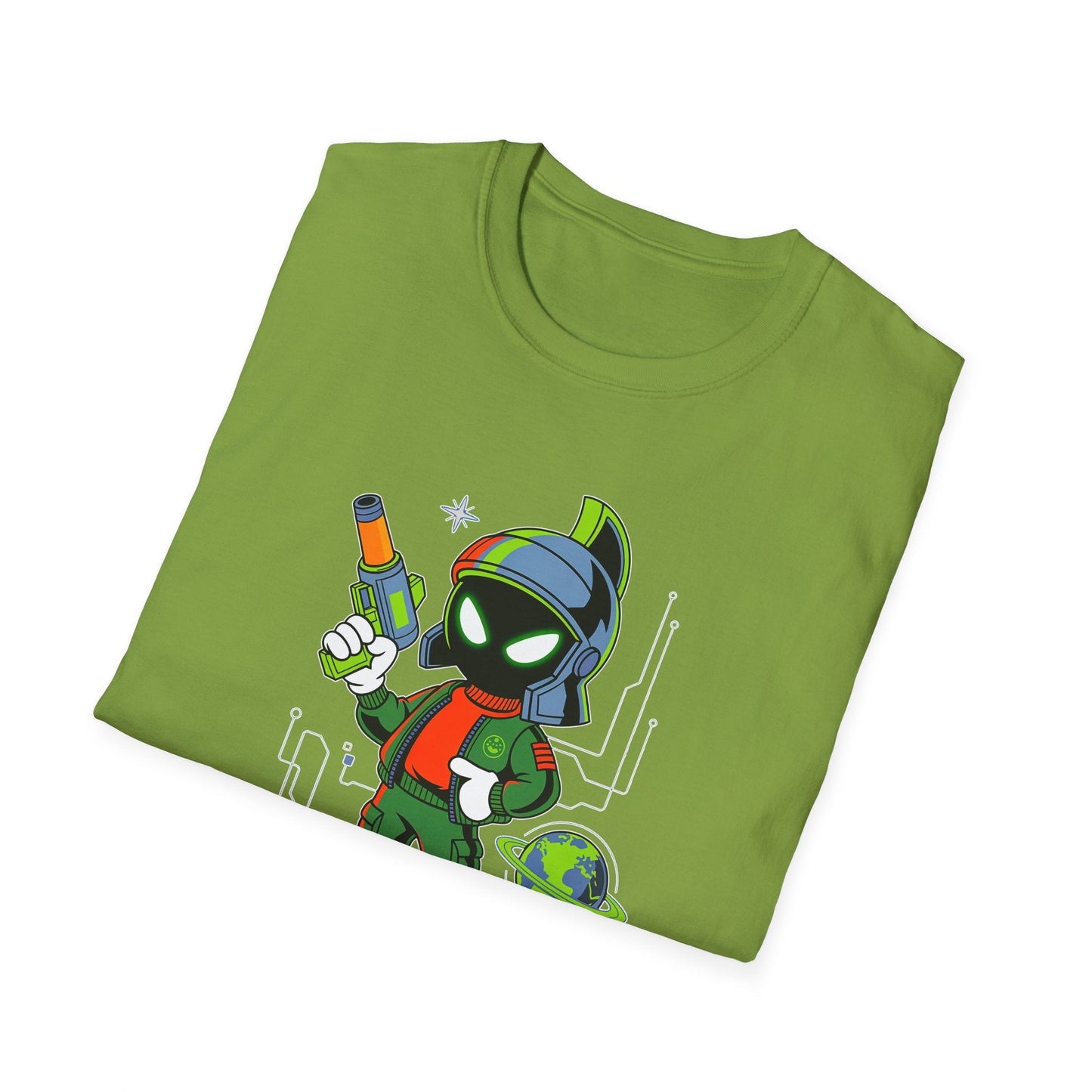 Gildan Softstyle 64000 Unisex Cartoon T Shirt With Animation And Funny Animals Design