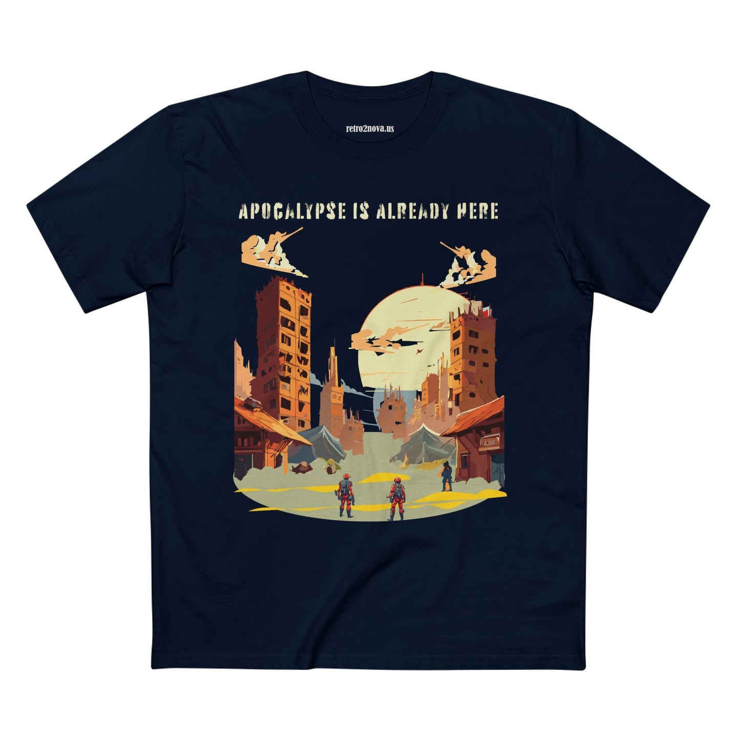 Unisex Premium Cotton Staple Tee With Original Art Design From Retro2Nova Art Collection
