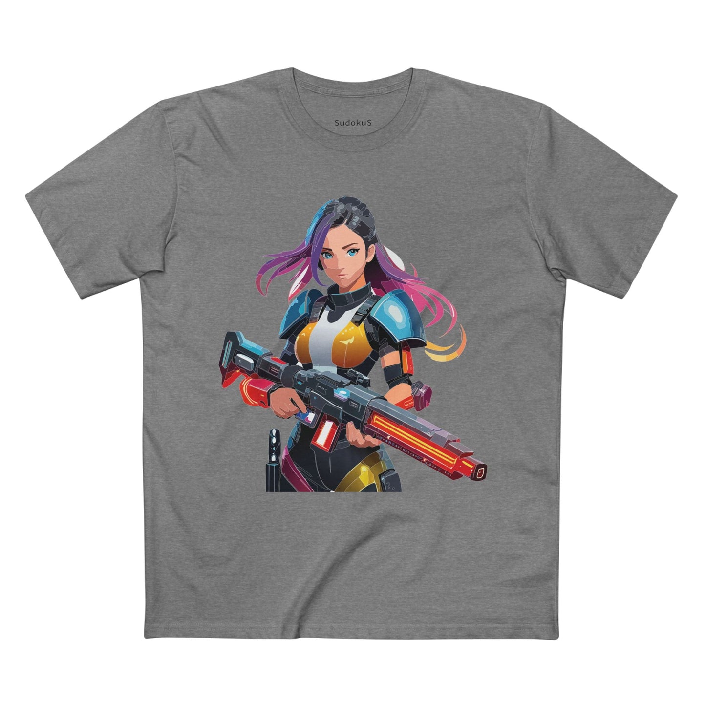 Army-woman Graphic Unisex 100 Cotton Staple Tee 19