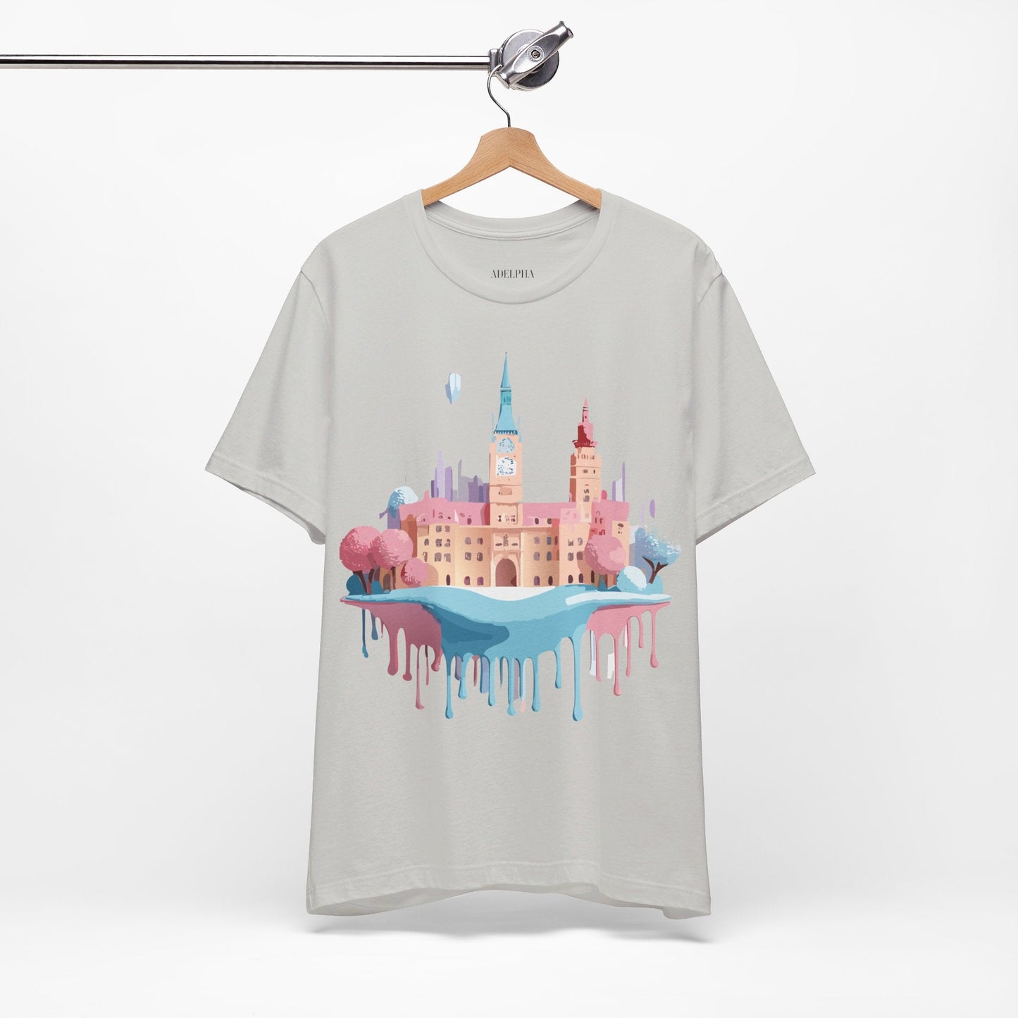 Tourist Shirt Prague Graphic Tee Unisex Jersey Short Sleeve Vintage Style Adelpha