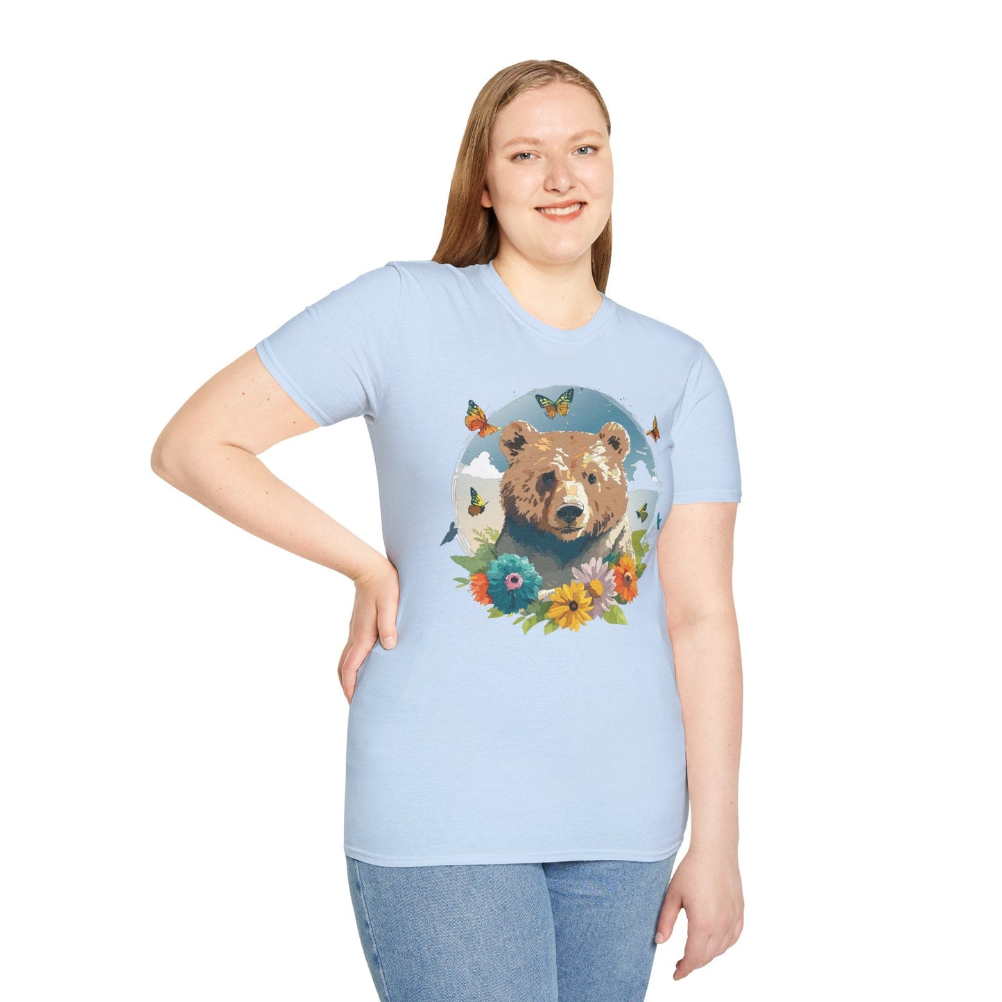 Bear T Shirt Unisex Teddy Bear Tee Softstyle 64000 Ring Spun Cotton Tee Lightweight Breathable