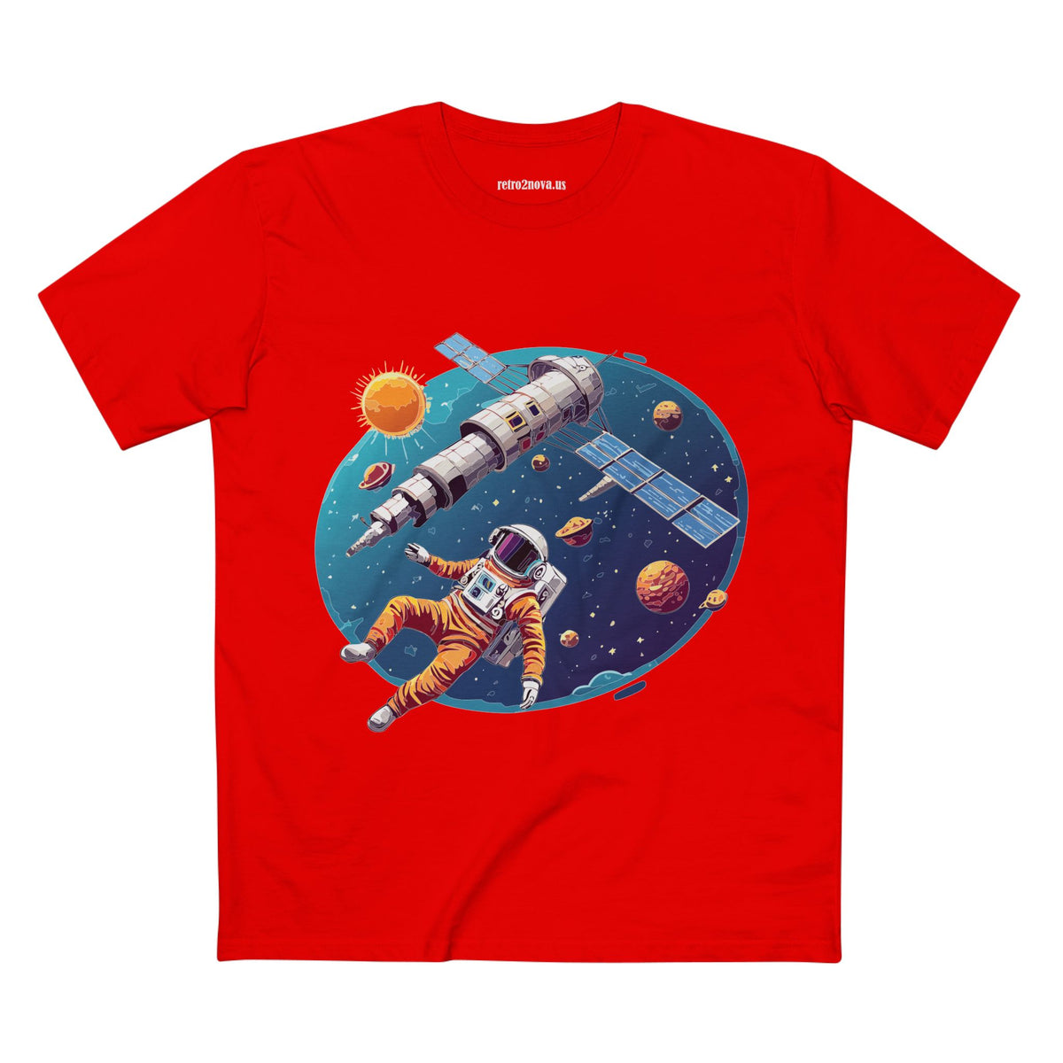 Cosmos Astronaut Graphic Tee Staple Unisex 100 Cotton Tee Shirt - CS-23