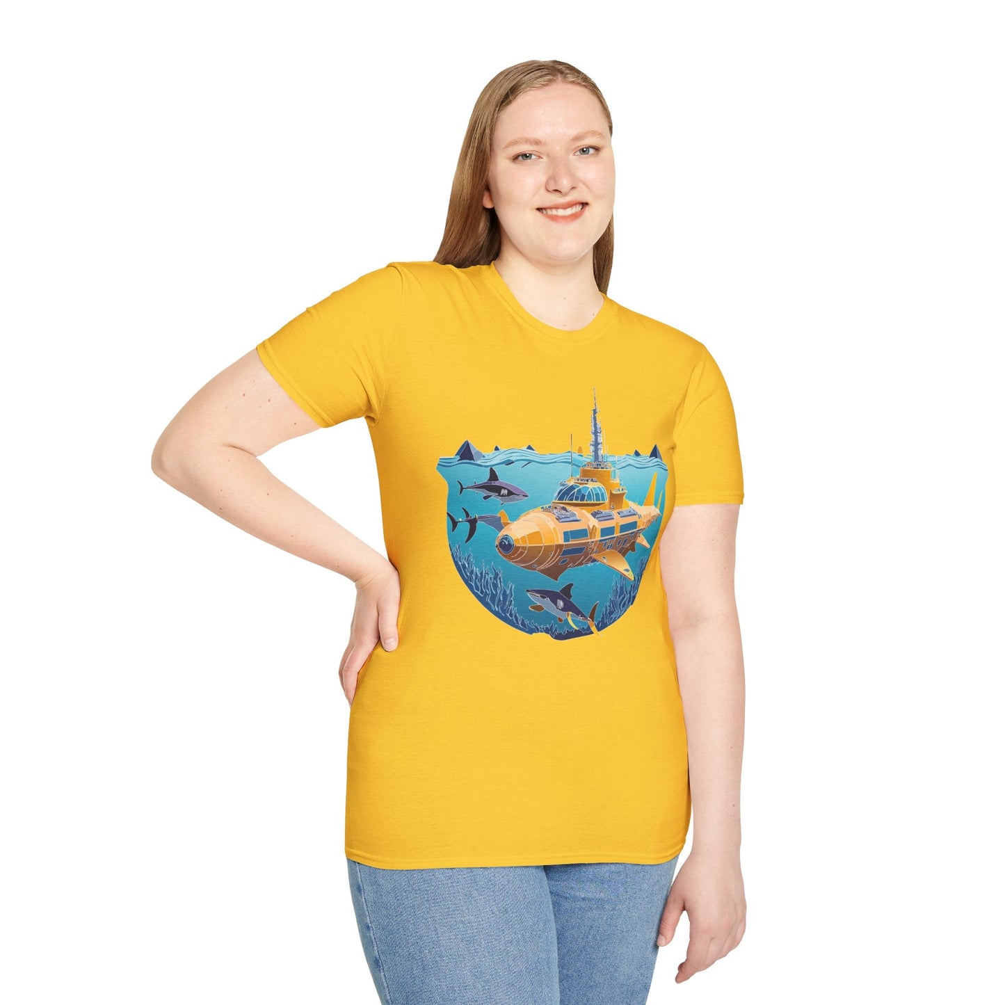 Ocean Graphic Unisex Softstyle Cotton Tee 13