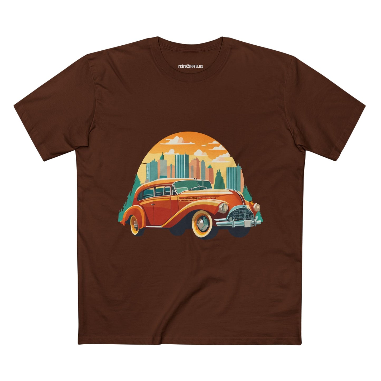 Retro Car Shirts Vintage Car Tee By Retro2Nova Unisex Premium Cotton Original Art Design Collection