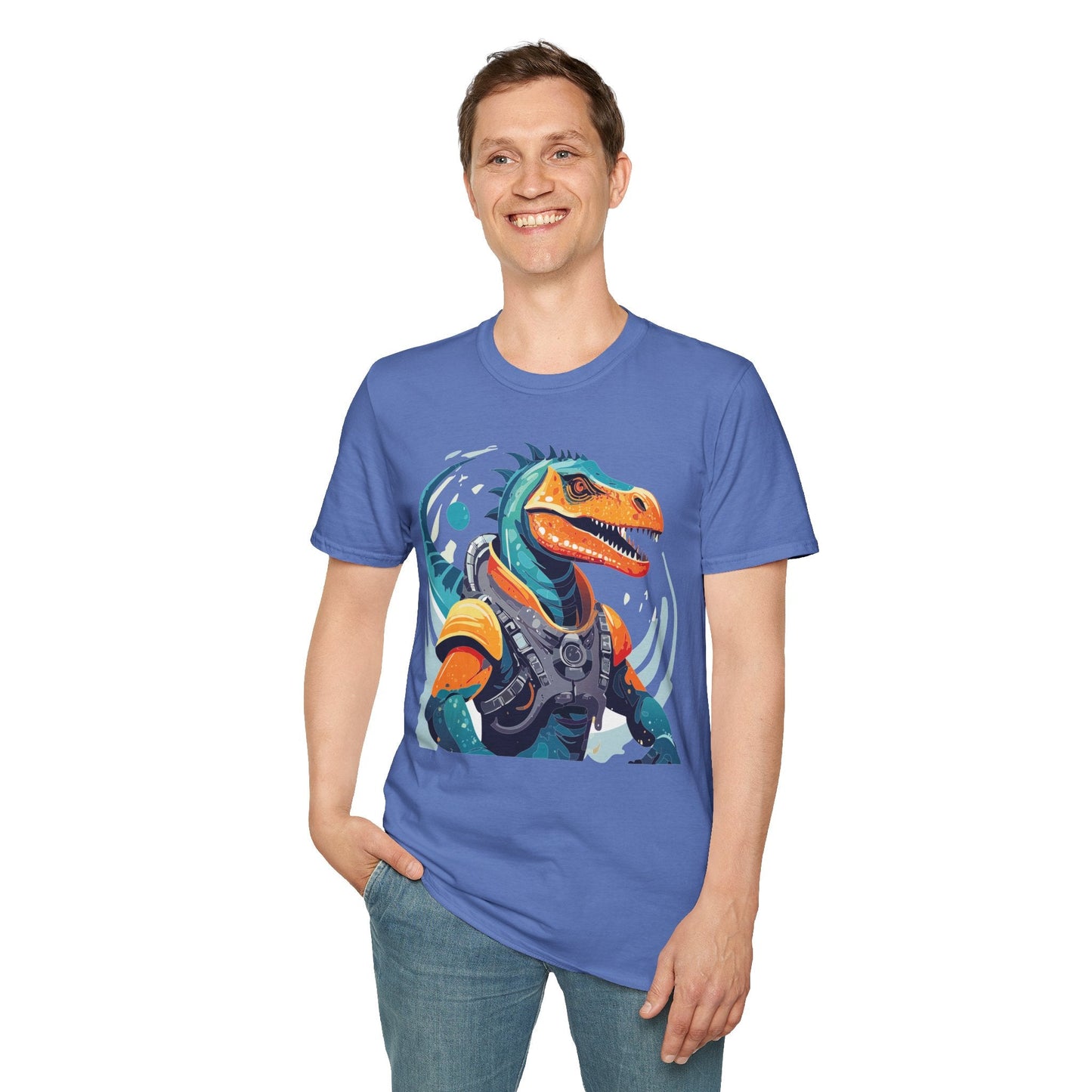 Gildan Alien Cosmos T Shirt Unisex Softstyle 64000 Cotton Tee With Alien Art Design Graphic Print