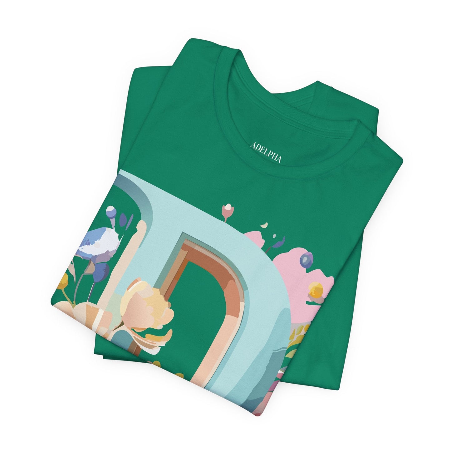 Adelpha Vintage Letter D Shirt Unisex Graphic Tee for Everyday Comfort and Style