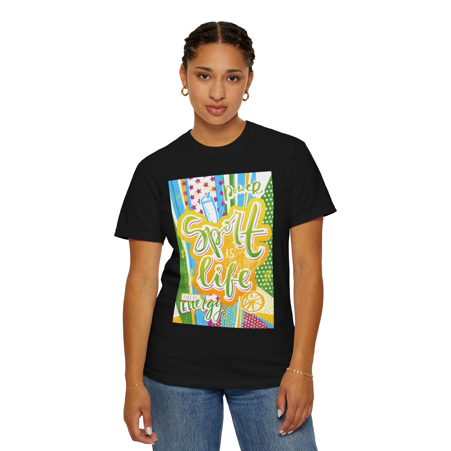 Unisex-T-Shirt mit Sports-Art-Design