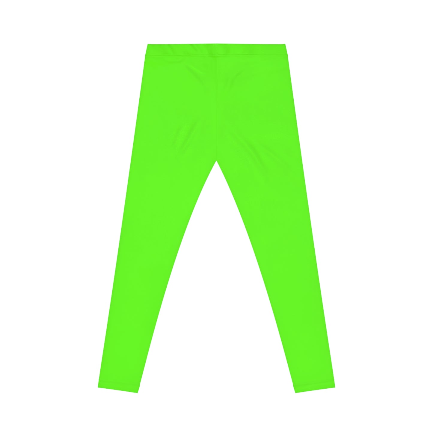 Neon Grass Color Women's Poly-Span Casual Leggings XS-2XL
