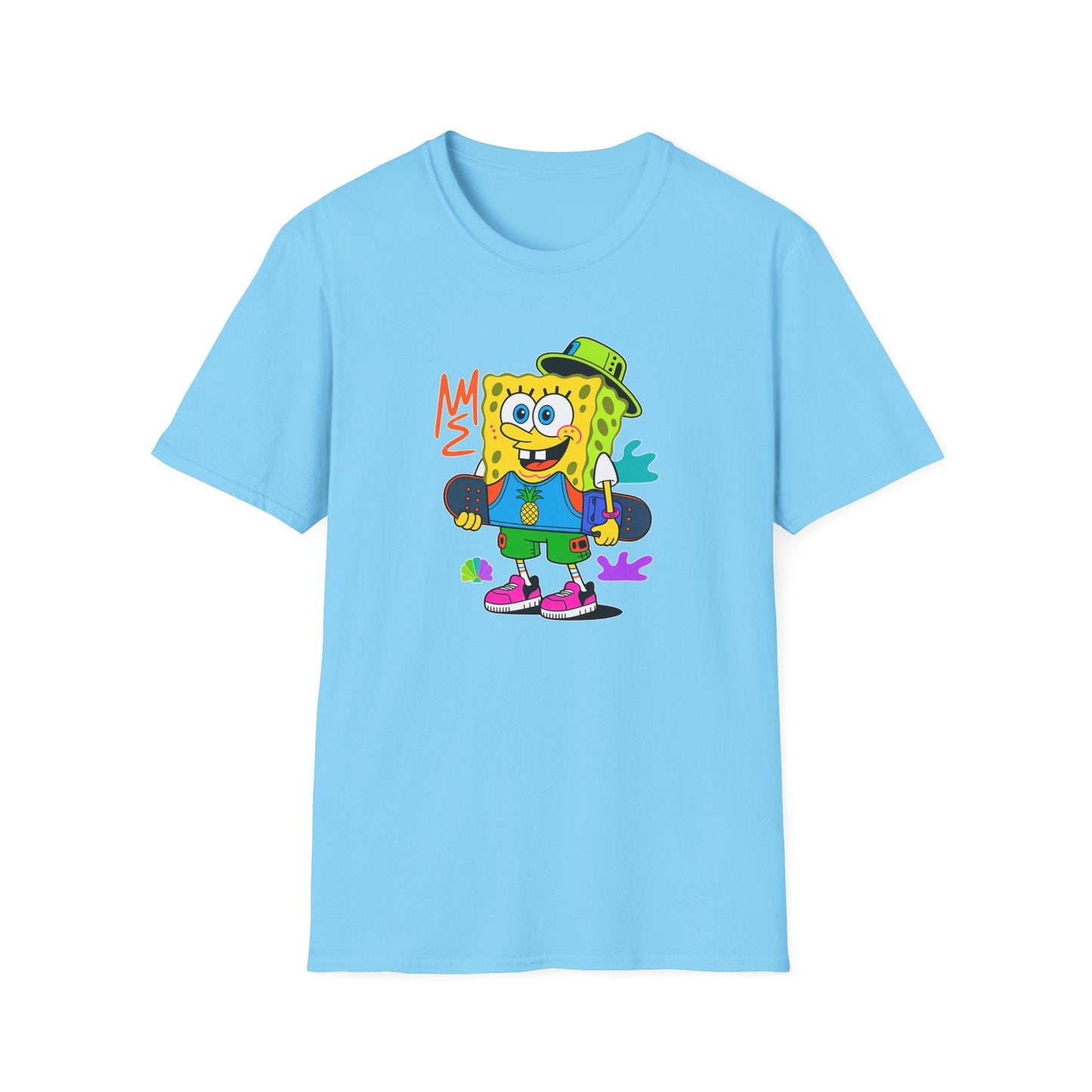 Unisex Cartoon T Shirt With Animals Animation Tee Softstyle Gildan 64000 Cotton Fabric