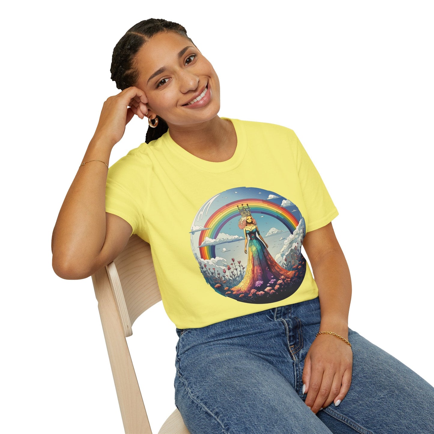 Womens Graphic T Shirt Art Design Tee Softstyle 64000 100 Percent Cotton Comfort