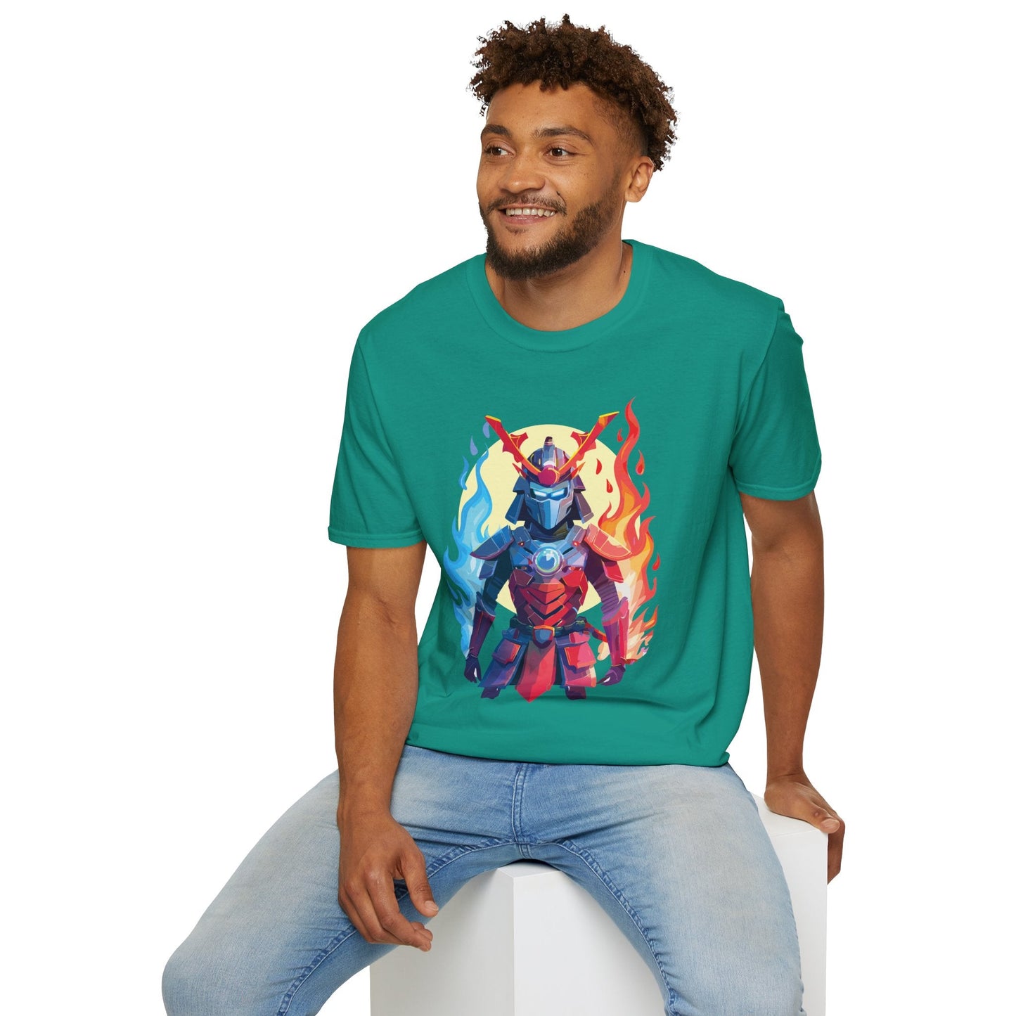 Samurai Shirt Unisex T Shirt Softstyle Ring Spun Cotton Gildan 64000 100 Percent Cotton Tee