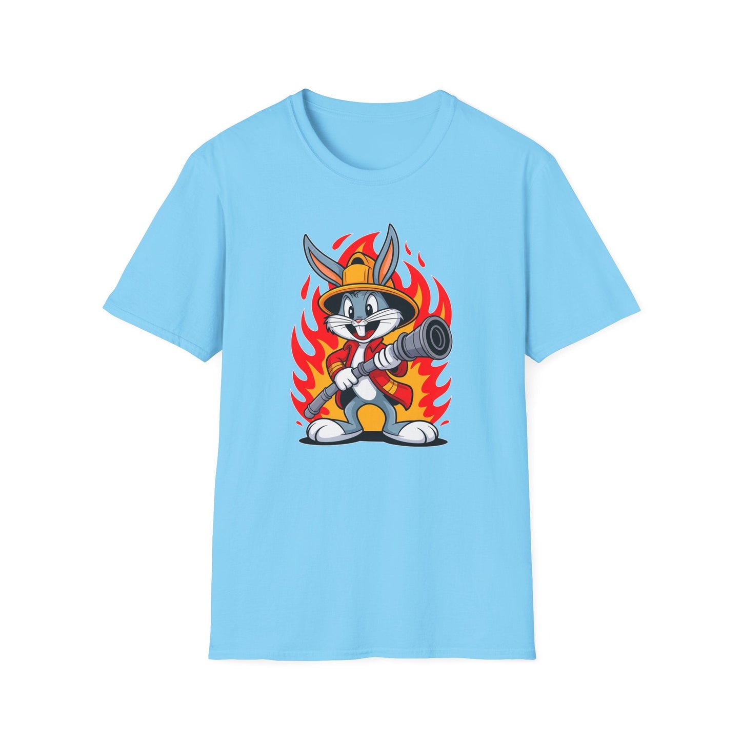 Bugs Bunny T Shirt Unisex Cartoon Graphic Tee 100 Percent Ring Spun Cotton Softstyle