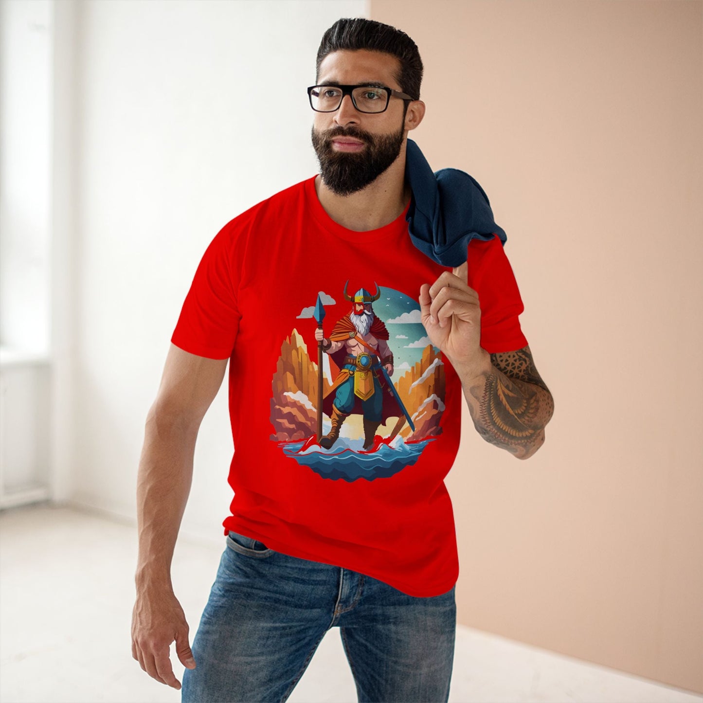 Viking Graphic Unisex 100 Cotton Staple Tee 7