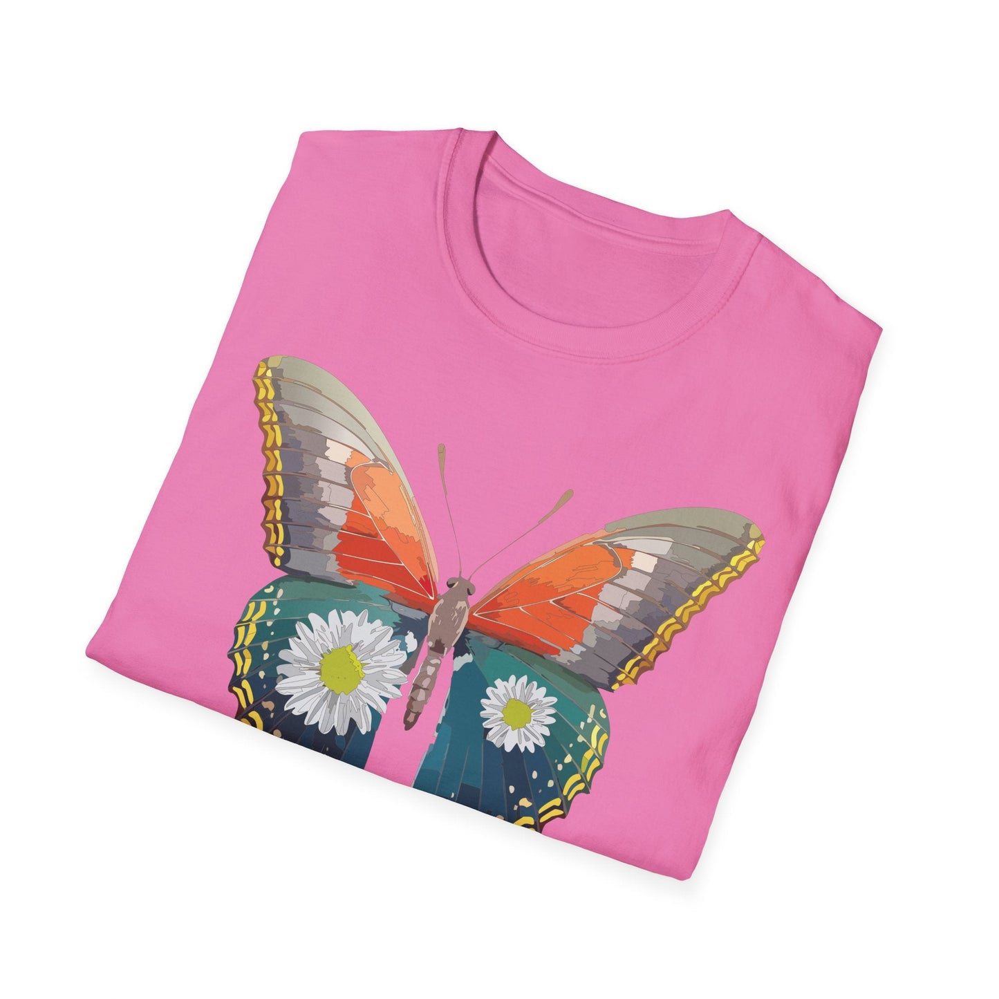 Butterfly Shirt Unisex Gildan Softstyle 64000 Short Sleeve T Shirt Monarch Design