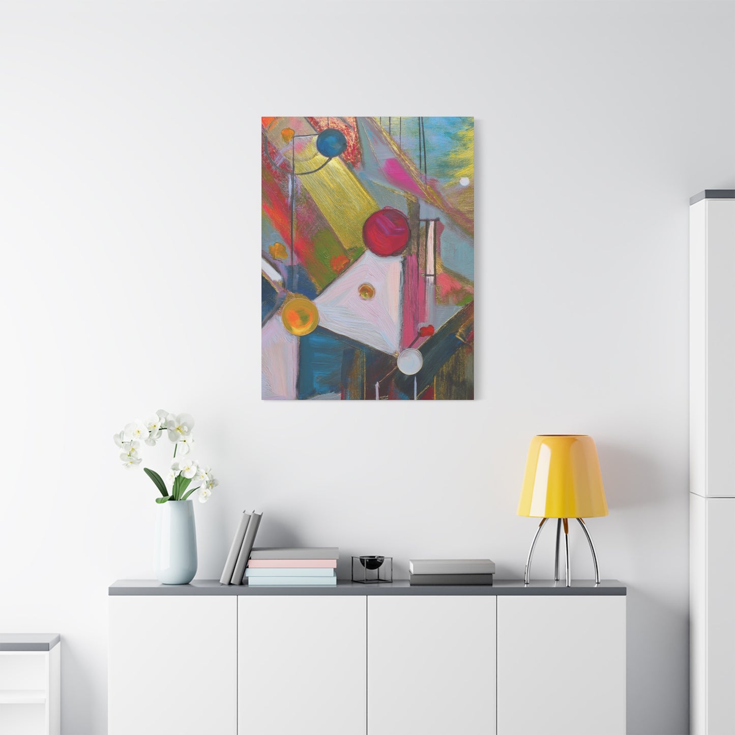 Abstract Oil Painting Print Canvas 20x24,20x30,24x30 24x32,24x36,30x40 32x48,36x48,40x60 Pine-Wood Inner Frame ABS-167