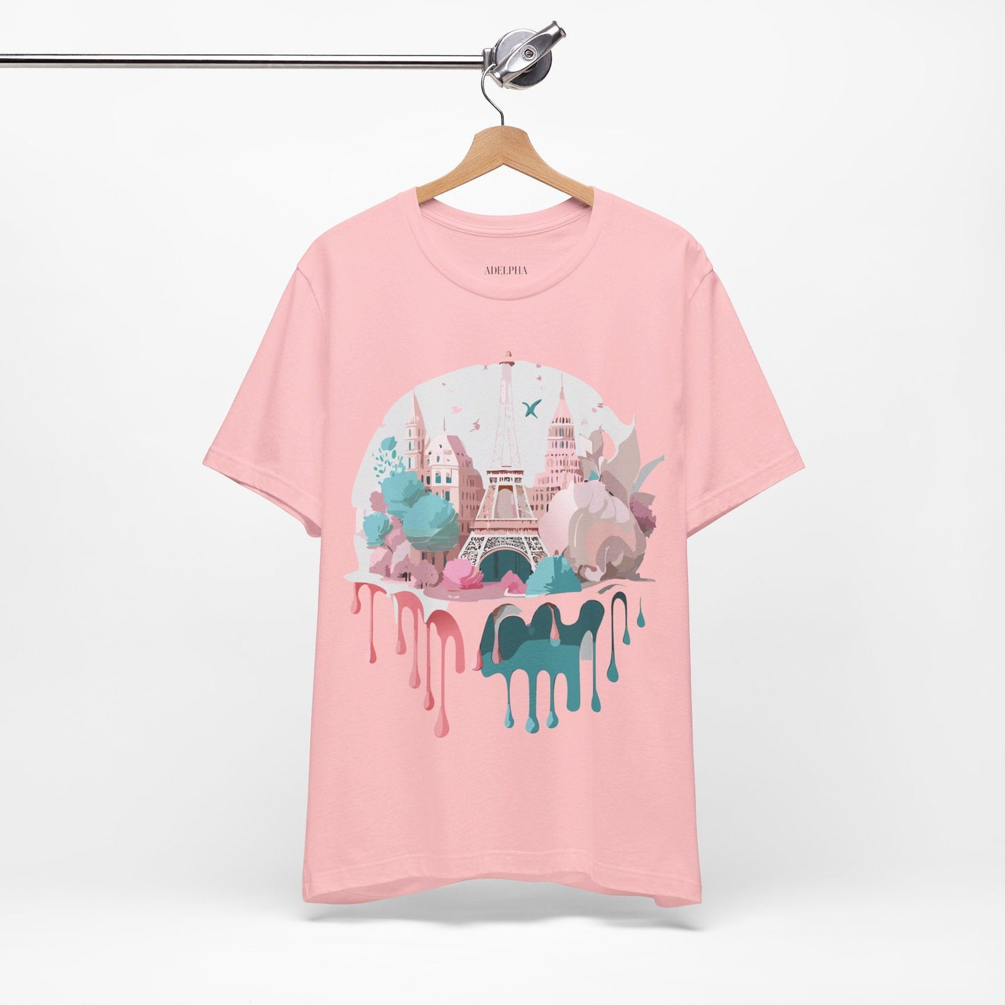 Paris Graphic Tee Unisex Premium Adelpha Art Design Vintage Inspired Short Sleeve Shirt