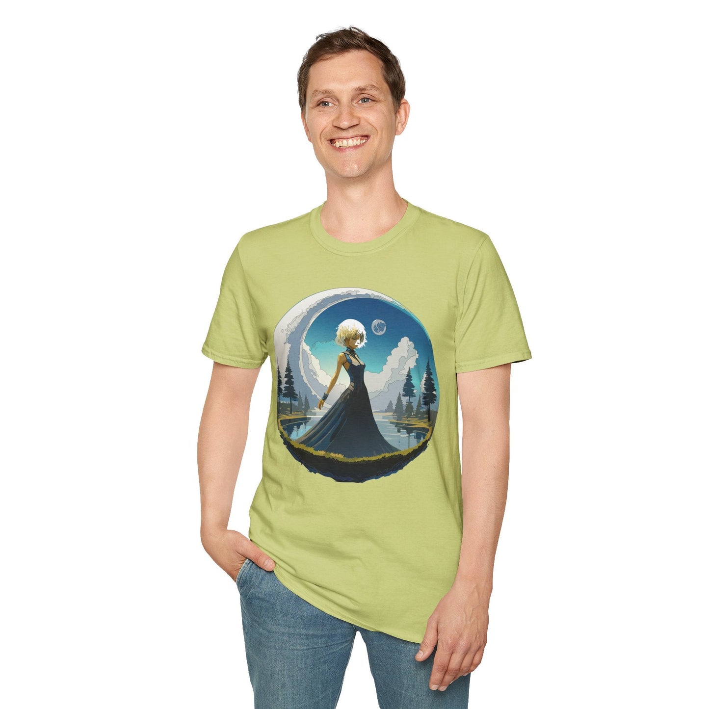 Womens Graphic T Shirt Art Design Tee Gildan Softstyle 64000 Unisex Short Sleeve