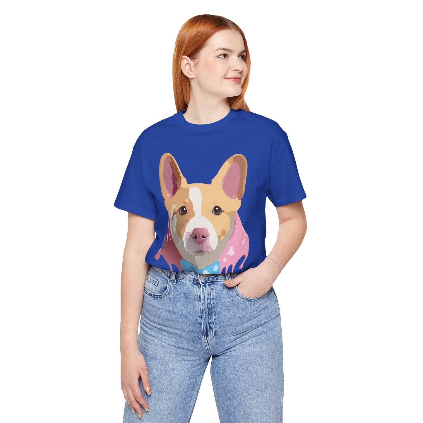 Adelpha Graphic Dog Shirt Unisex Vintage Inspired Tee Short Sleeve Comfort Wear Everyday