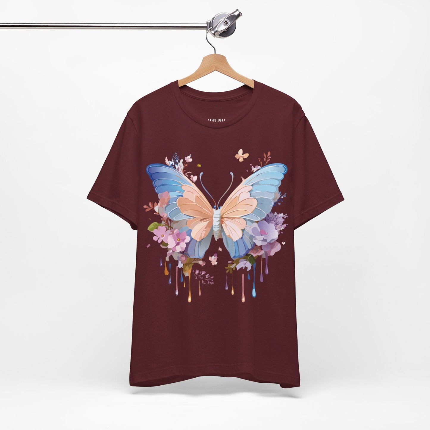 Butterfly Graphic Tee By Adelpha Unisex Short Sleeve Shirt Art Design