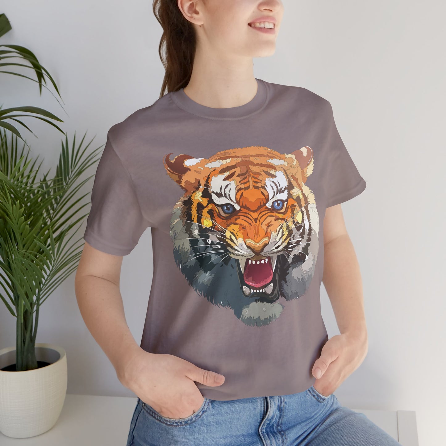 Tiger Shirt, Animal Shirt, T-Shirt with Tiger, Art Design Tee, Animal Tees, Safari T-Shirt, Graphic Design Tee 14