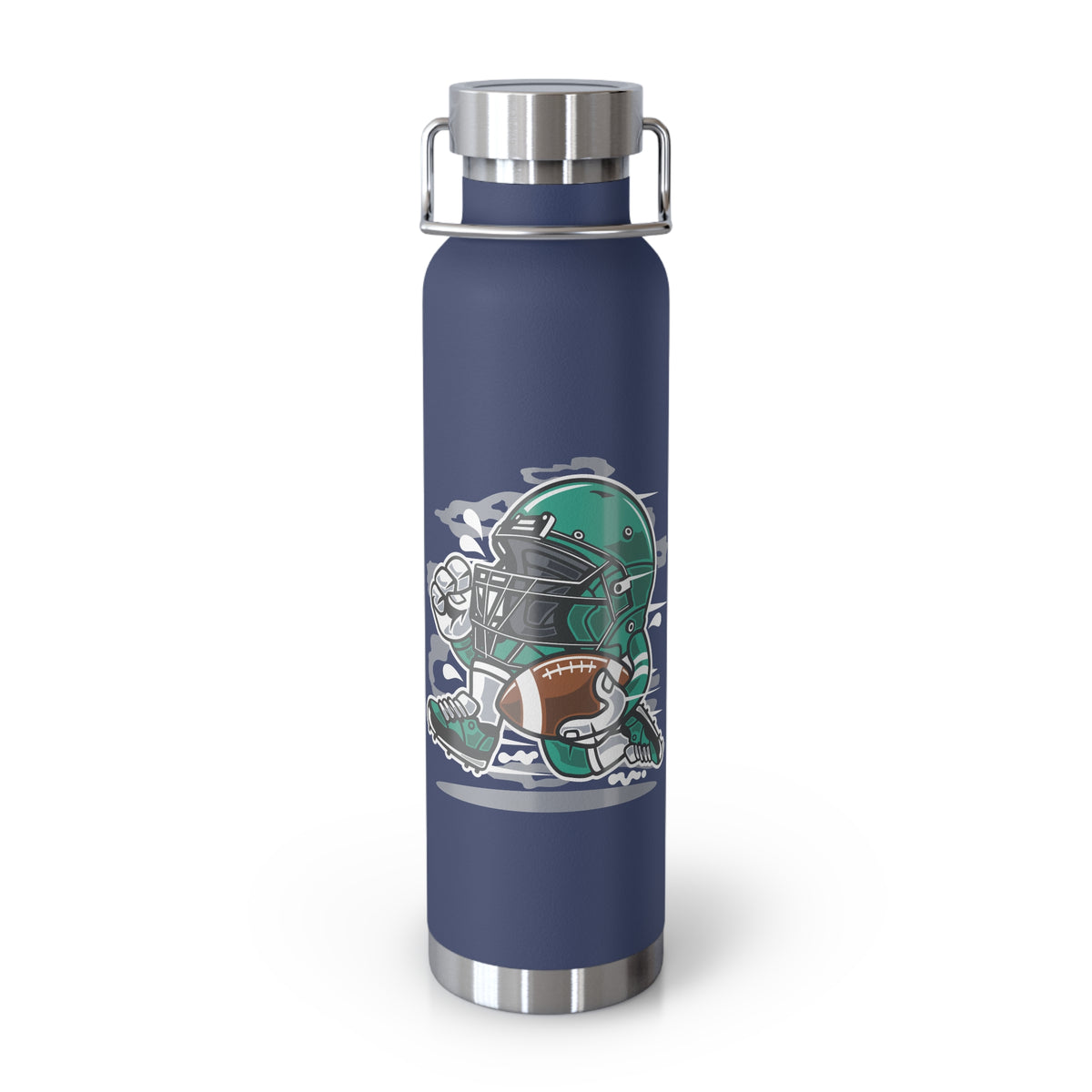 22oz Copper Insulated Water Bottle with Cartoon Design - CV22