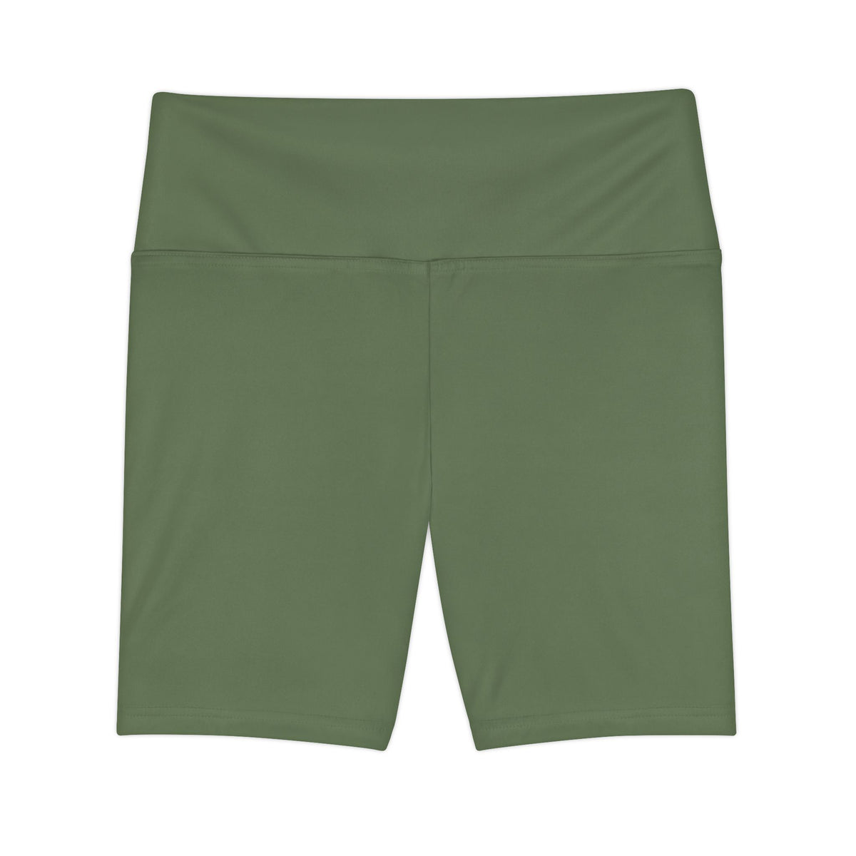 Dusty Olive High-Waist Olive Women’s Workout Shorts — Performance Biker Shorts for Gym, Yoga & Everyday Activewear