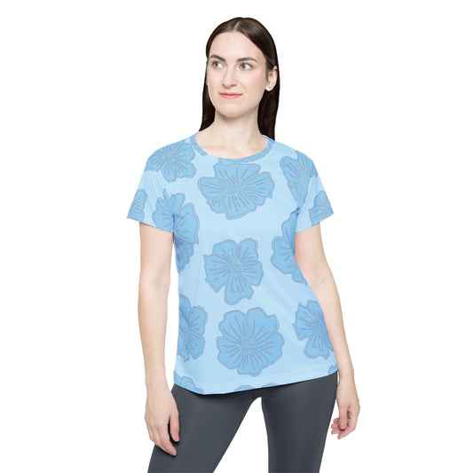 Poly Jersey Tee Shirt with floral prints