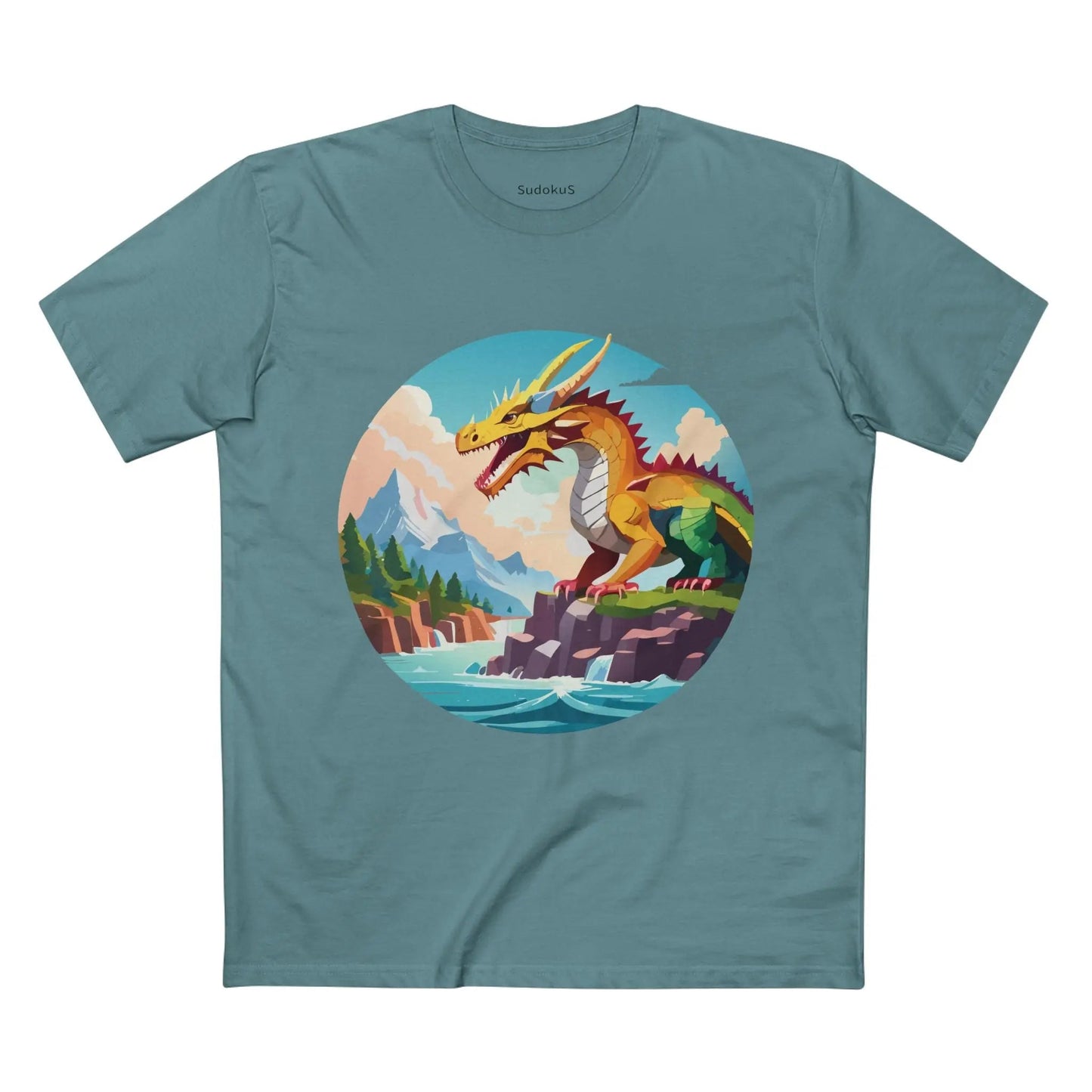 Dragon Graphic Unisex 100 Cotton Staple Tee 31