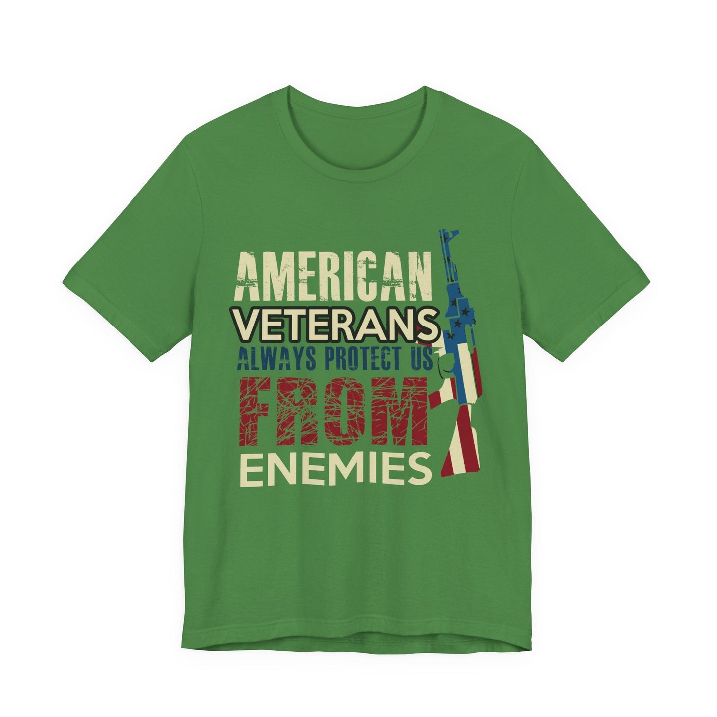 Army Veteran Patriotic Graphic Design Unisex Cotton T-Shirt v44