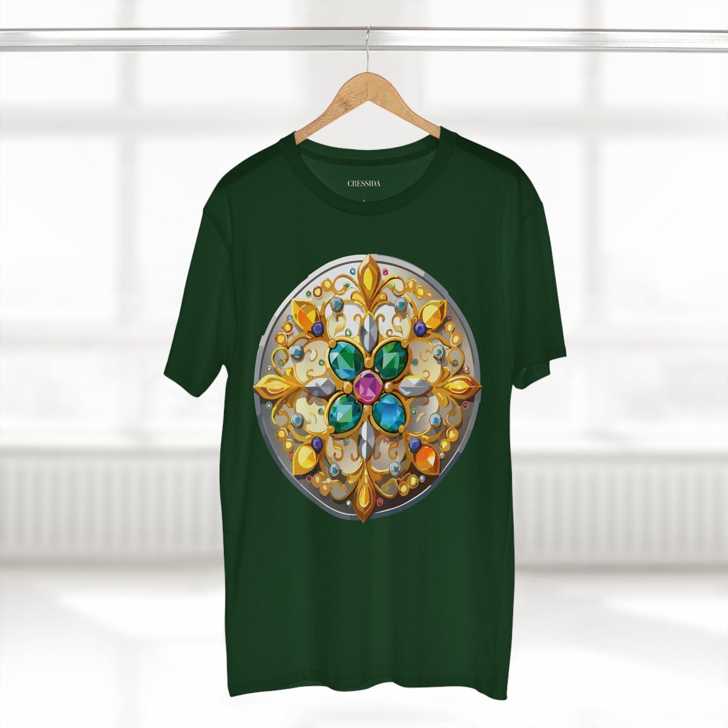Medallion Graphic T-Shirt Unisex 100 Cotton With Gold Art Design Medal Tee 7