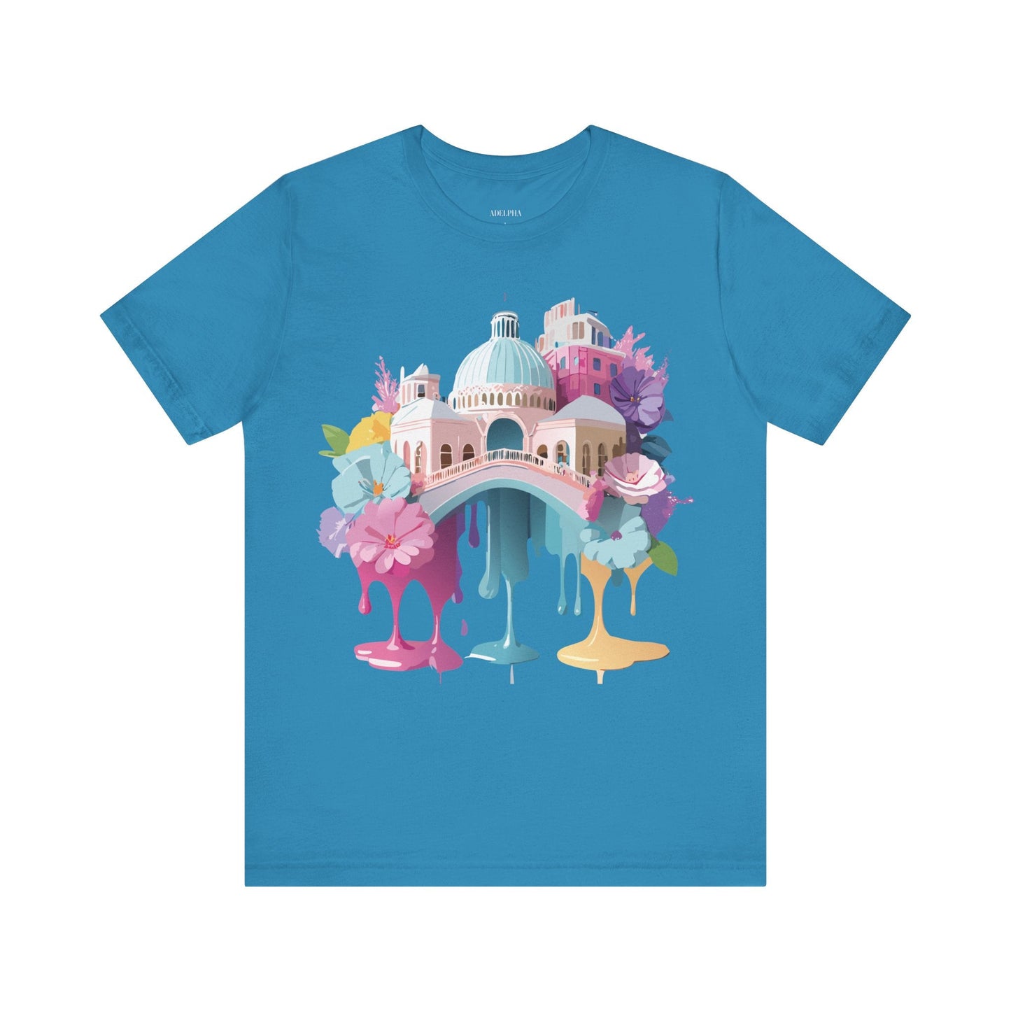 Venice Tourist Graphic Tee Unisex Jersey Short Sleeve Vintage Inspired Artwork Adelpha