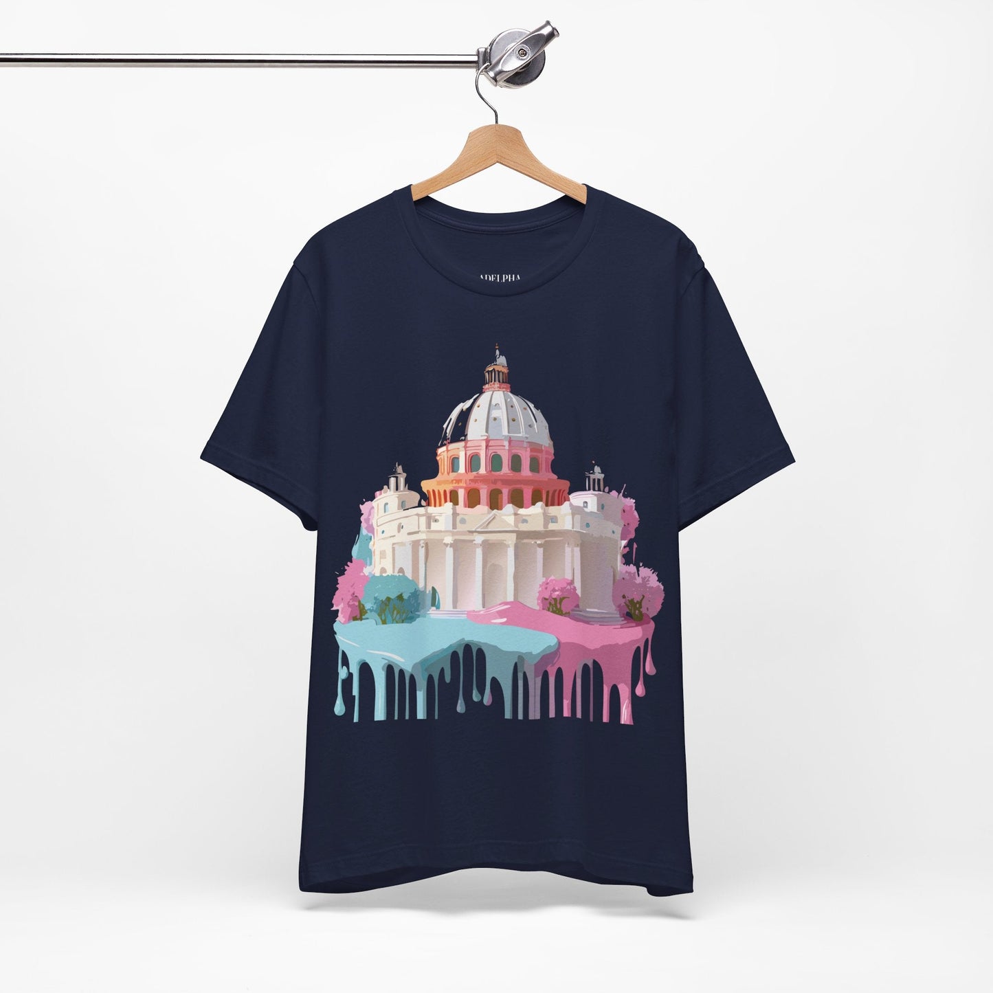 Unisex Graphic Tee With Rome Artwork By Adelpha Vintage Inspired Short Sleeve Shirt