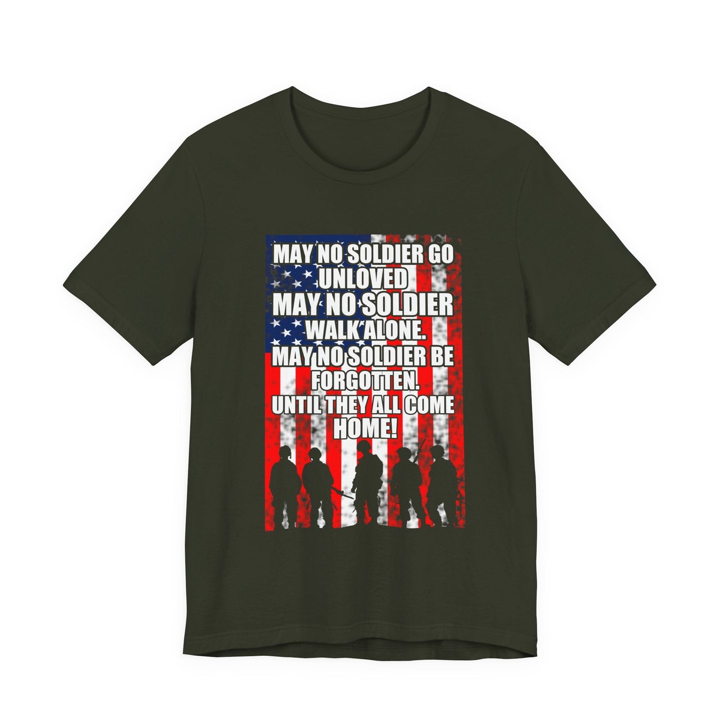 Army Veteran Patriotic Graphic Design Unisex Cotton T-Shirt v49