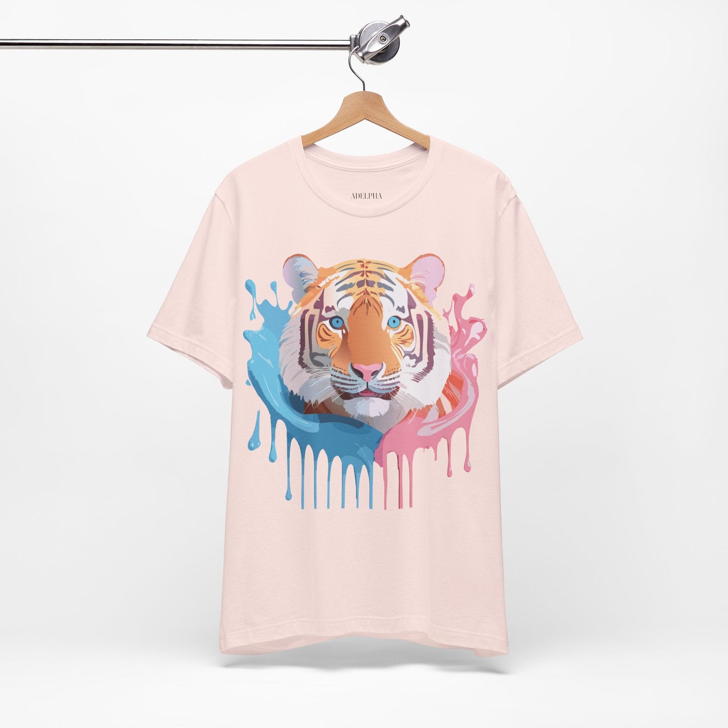 Tiger Graphic T Shirt Unisex Short Sleeve Tee By Adelpha Artwork Vintage Inspired