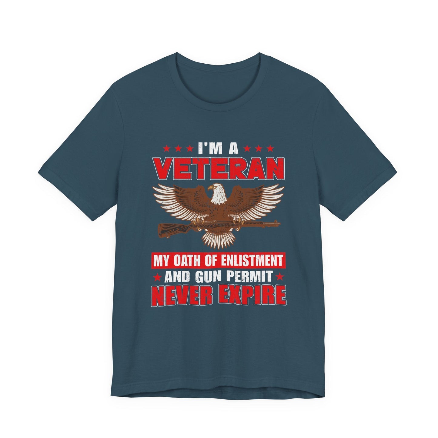 Army Veteran Patriotic Graphic Design Unisex Cotton T-Shirt v35