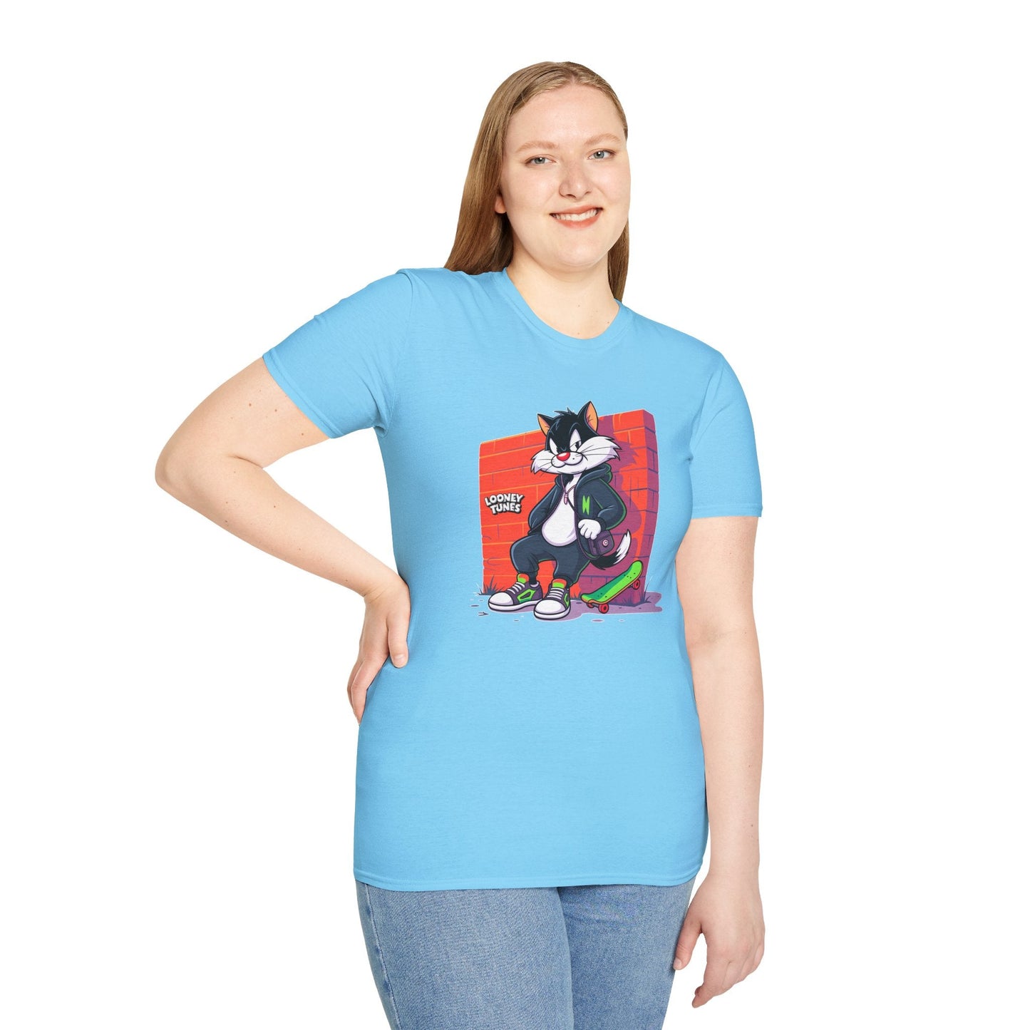 Cartoon T Shirt With Animation Design Unisex Softstyle Graphic Tee Funny Animals