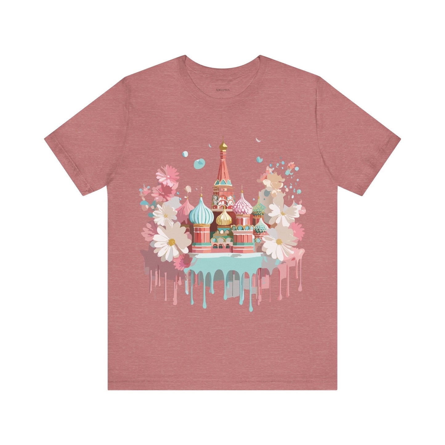 Unisex Graphic Tee With Vintage Moscow Artwork By Adelpha Premium Short Sleeve Shirt