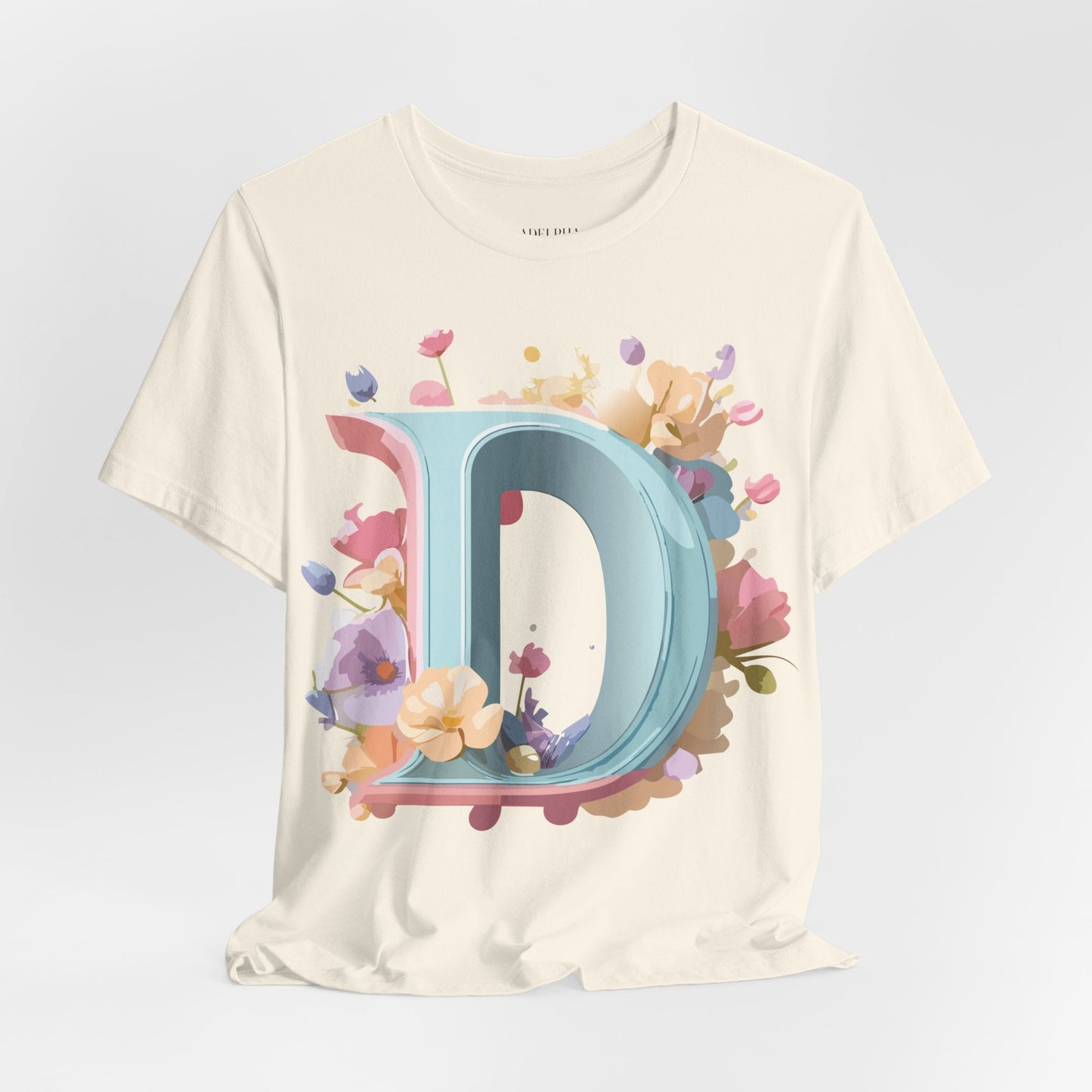 Letter D Graphic T Shirt Unisex Short Sleeve Art Design Tee By Adelpha Vintage Inspired Artwork