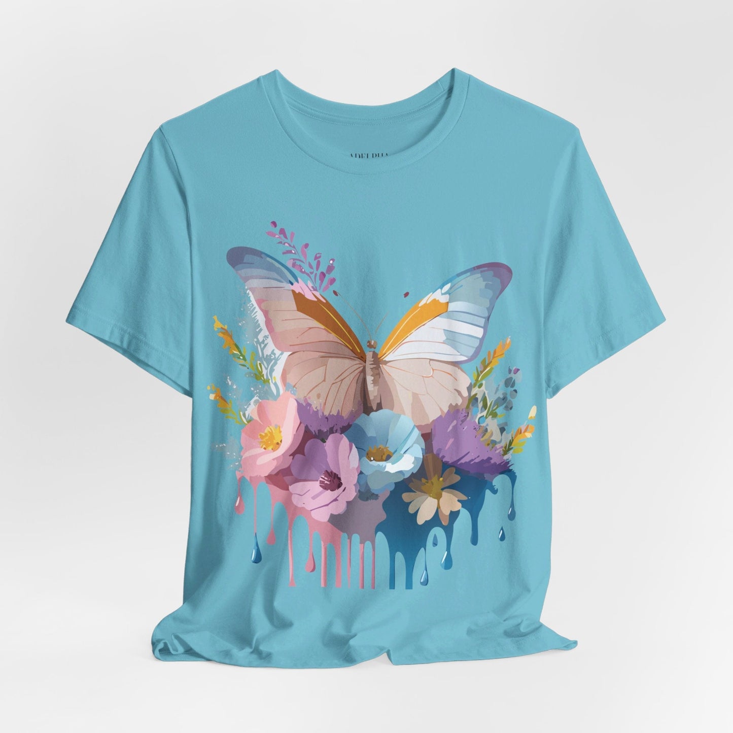 Butterfly Graphic Tee Unisex Short Sleeve Adelpha Artwork Vintage Inspired