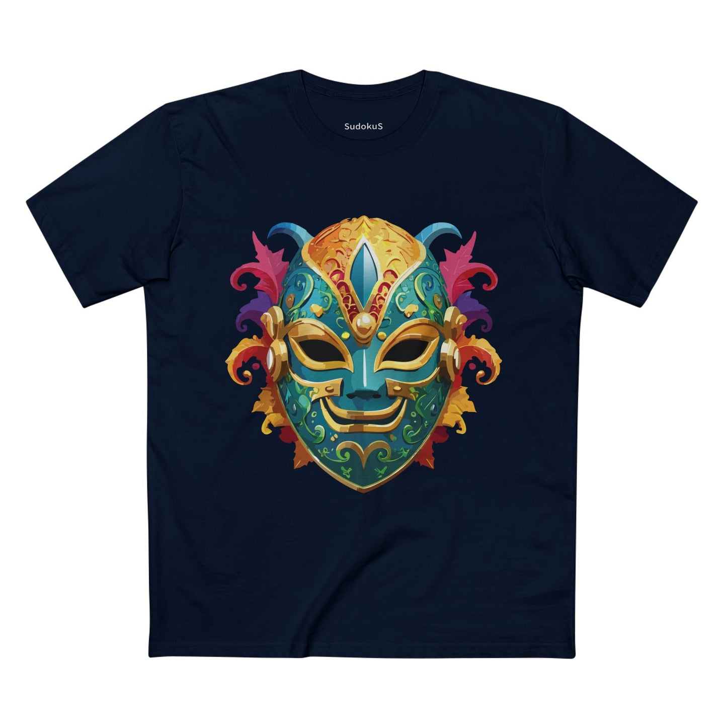 Mask Graphic Unisex 100 Cotton Staple Tee 20
