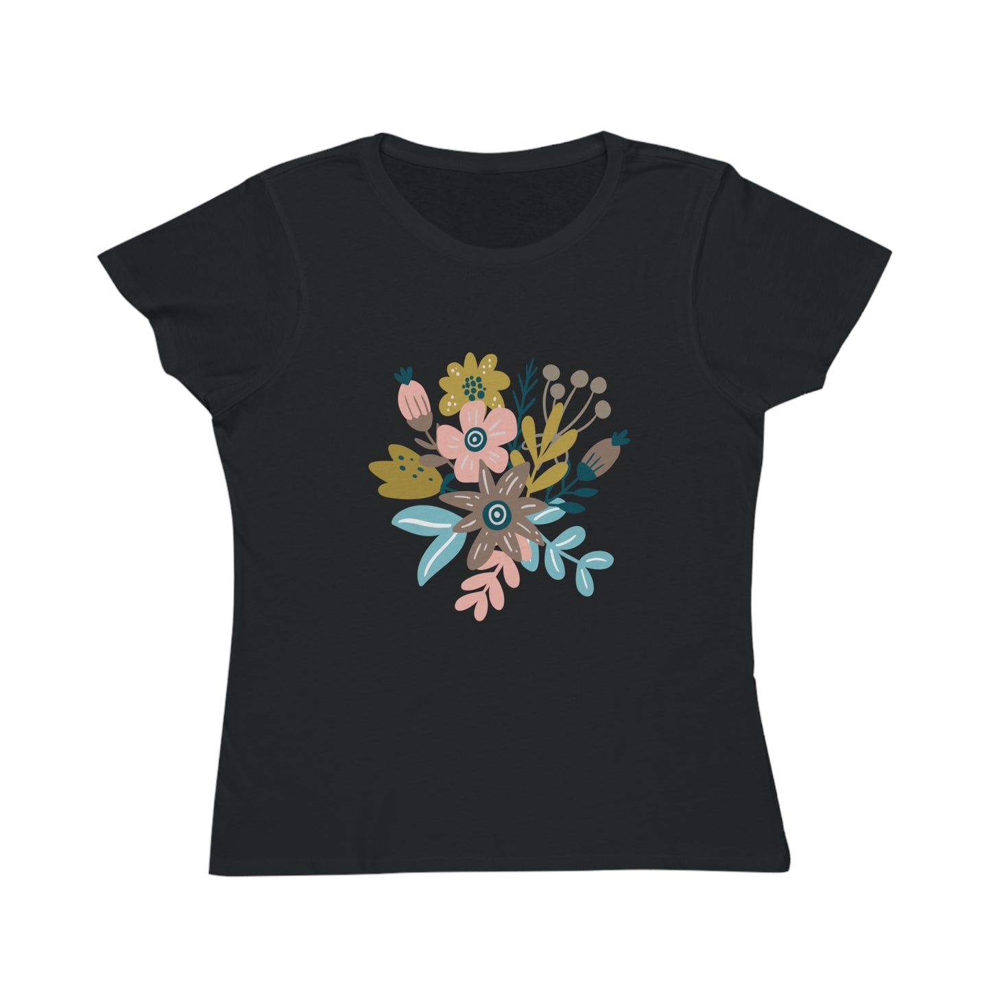 Organic Cotton Women T-Shirt with Floral print