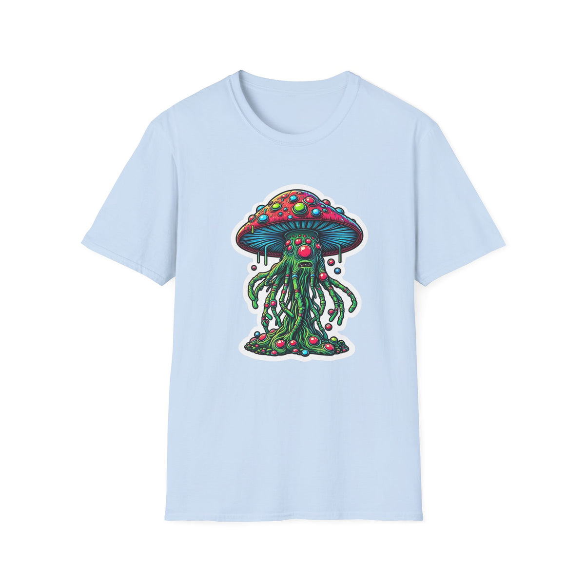 Funny Mashroom Cartoon  Graphic Tee Gildan Unisex 100 Cotton Tee Shirt c09