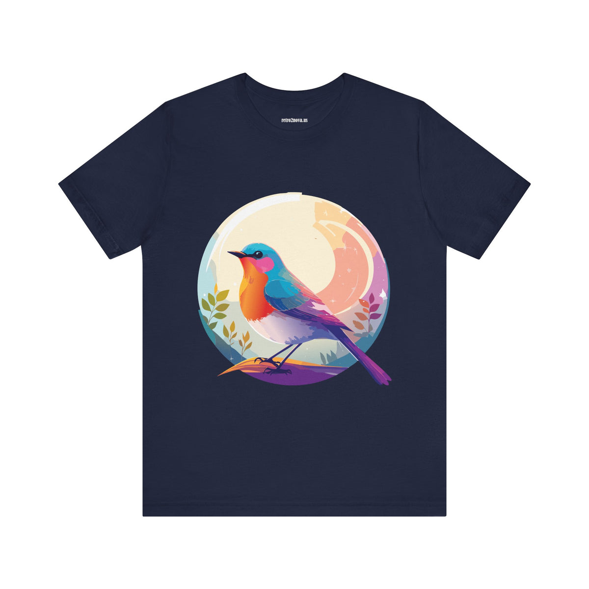 Bird Graphic Unisex Cotton Bella+Canvas Tee with Animal Design ab1