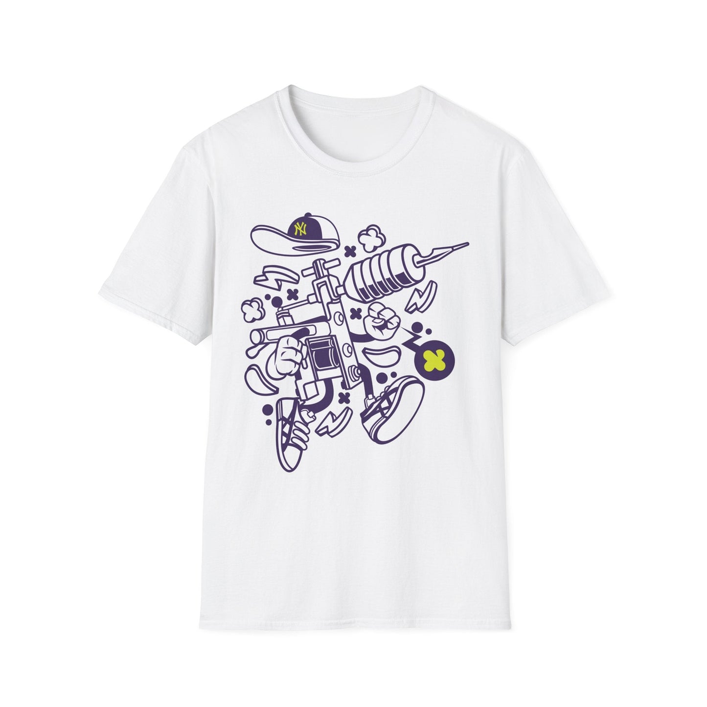 Cartoon Animation T Shirt Funny Tee Shirt Unisex Gildan Softstyle 64000 100 Percent Ring Spun Cotton